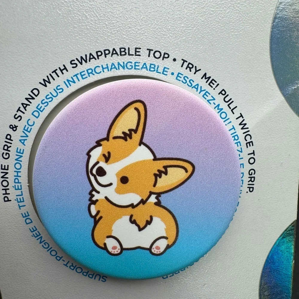 5/$25 PopSocket Corgi Phone Grip - Multicolor